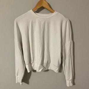 Women's White Long Sleeve Top